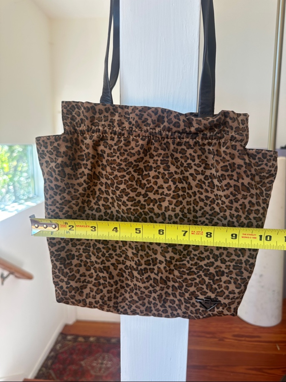 Bottega Veneta Leopard Print Shoulder Tote - Brown and Black - Picture 5 of 8